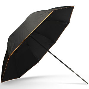 NGT Umbrella - 50" Black Match Brolly with Taped Seams and Nylon Case