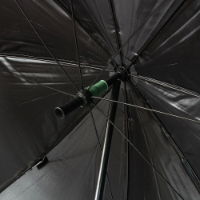 NGT Umbrella - 50" Black Match Brolly with Taped Seams and Nylon Case