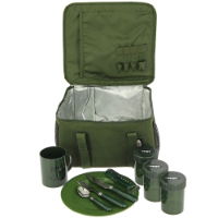 NGT Food and Brew Kit Bag - Insulated Bag with Cutlery, Mug, Pots and Plate (444)