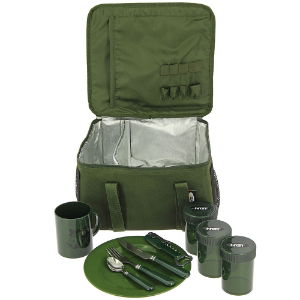 NGT Food and Brew Kit Bag - Insulated Bag with Cutlery, Mug, Pots and Plate (444)