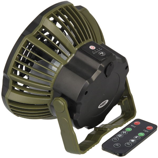 NGT XL Fan - USB Rechargeable Fan with Light and Powerbank (909)