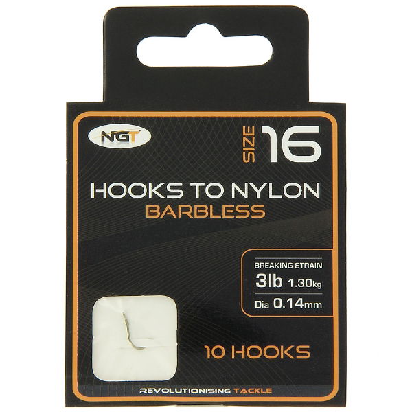 NGT Hooks to Nylon Combo - 60 Packs of Hooks tied to Nylon