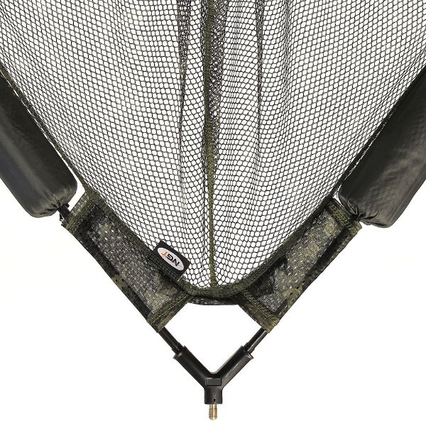 NGT 42\" Specimen Dual Net Float System - Camo Mesh with Metal 'V' Block and Stink Bag