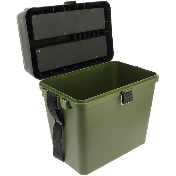 NGT Session Seat Box - With Side Tray and Shoulder Strap (GRN)