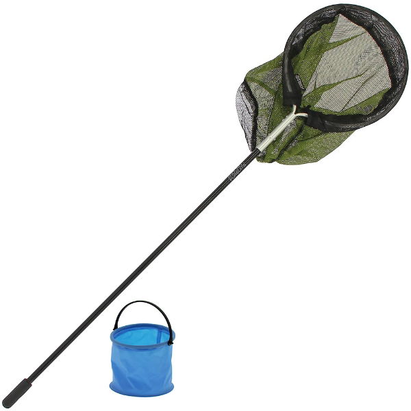 Angling Pursuits Rockpool Combo - 25cm Net with 75cm Fibreglass Handle and Bucket