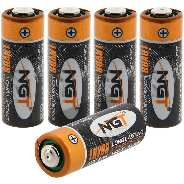 NGT LRV08 Batteries - A card of 5 Alkaline(12v) Batteries