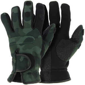 NGT Gloves - Neoprene Gloves in Camo (MEDIUM)