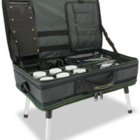 NGT Carp Bivvy Table System -  Rig Wallet, Glug Pot, Lead Bag, Bivvy Table and Case System (588)