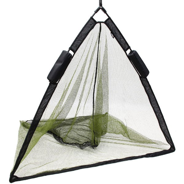 NGT 50" Specimen Dual Net Float System - Green Mesh with Metal 'V' Block and Stink Bag