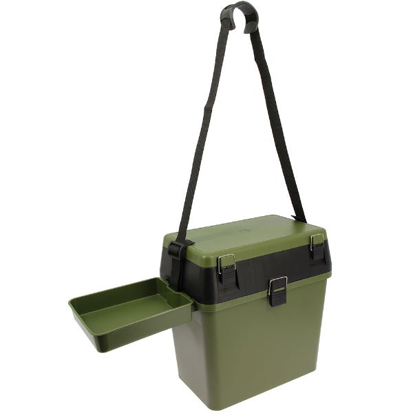 NGT Session Seat Box - With Side Tray and Shoulder Strap (GRN)