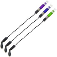 NGT Profiler 3PC Indicator Set - Green, Blue and Purple Indicators with Ball Clip Head, Black Chain and Adjustable Weight