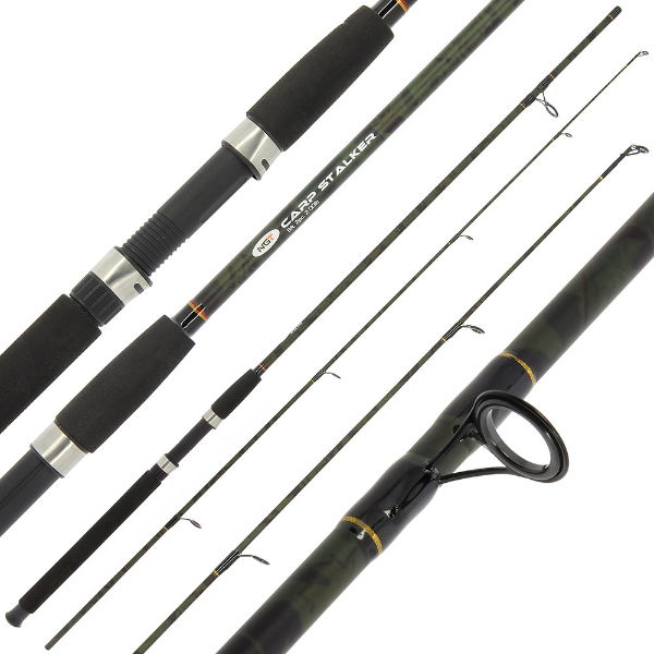 NGT Carp Stalker - 8ft, 2pc Stalking Rod in Camo (Glass)