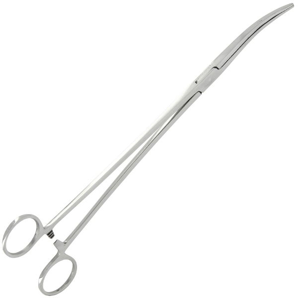 NGT 10" Forceps - Stainless Steel Curved