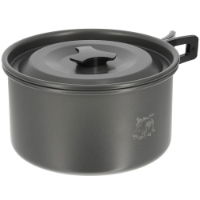 NGT Aluminium Outdoor Cook Set  - 1.1 litre Kettle, Pot and Pan in Gun Metal