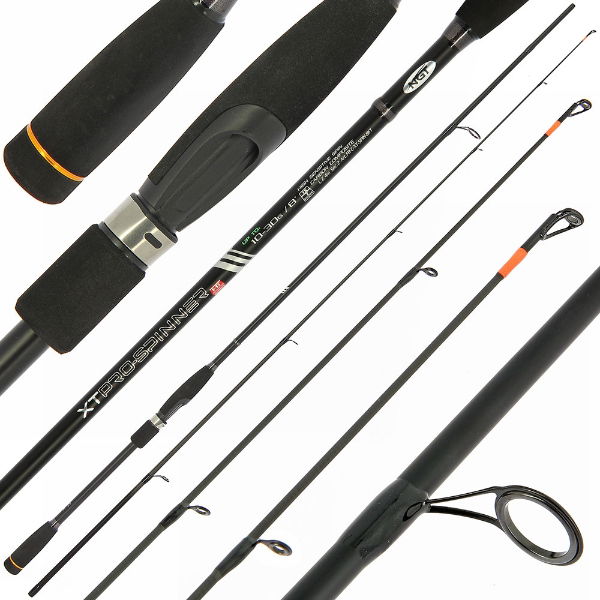 NGT XT Pro-Spin - 8ft, 2pc, 10-30g Carbon Composite Spinning Rod