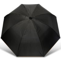 NGT Umbrella - 50" Black Match Brolly with Taped Seams and Nylon Case