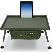 NGT Profiler Bivvy Table - Large Heavy Duty Table with Drop Down Storage Bag and Adjustable Legs