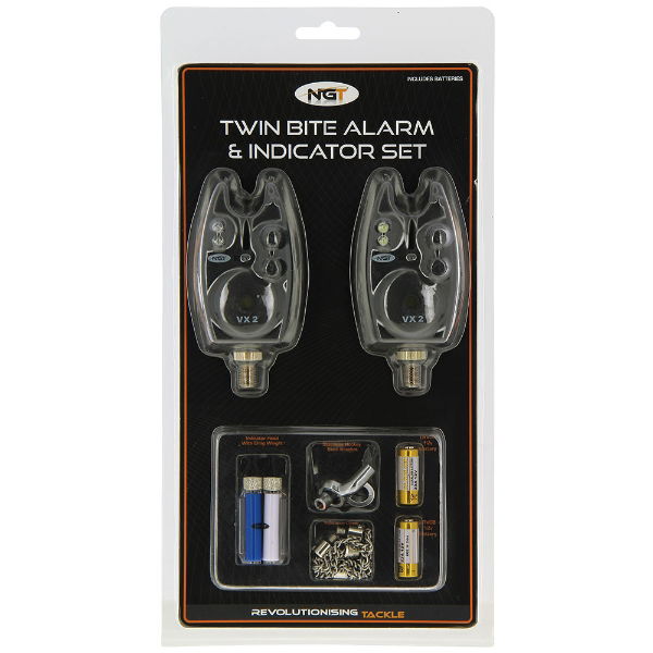 NGT VX2 Set - Twin VX2 Alarm and Indicator Set with Batteries