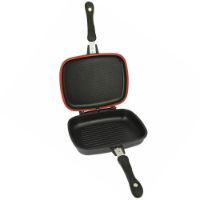 NGT Outdoor Double Grill Pan - Non Stick Die Cast Aluminium