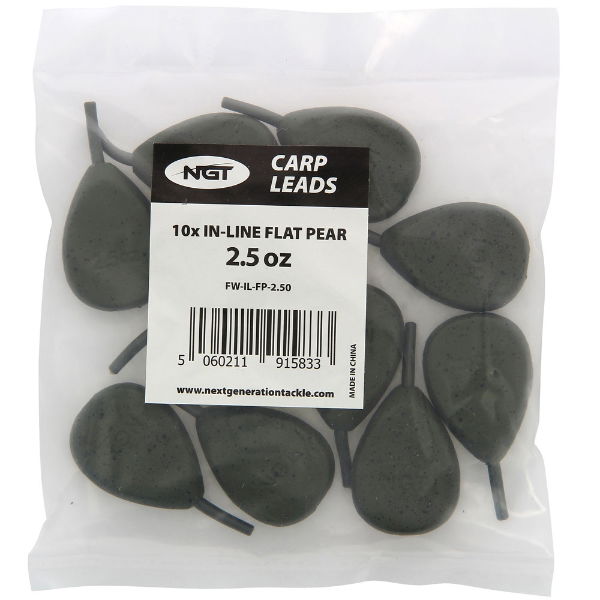 NGT Leads - 2.5oz In-line Flat Pear (Sold in 10's)