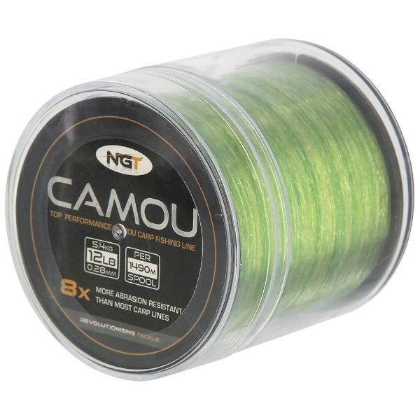 NGT Camo Line - 12lb (1490m) Bulk Spool