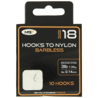 NGT Hooks to Nylon Combo - 60 Packs of Hooks tied to Nylon