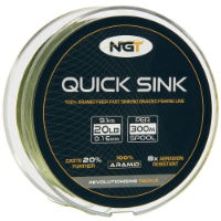 NGT Moss Green Quick Sink Braid - 20lb (300m) Spool